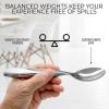 imageWeighted Utensils for Hand Tremors and Parkinsons Patients  4 Piece Set Weighted Silverware for Elderly Arthritis Weak Hand Grip  Convenient Travel Bag Stainless Steel 7 Oz4 Piece Set