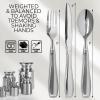 imageWeighted Utensils for Hand Tremors and Parkinsons Patients  4 Piece Set Weighted Silverware for Elderly Arthritis Weak Hand Grip  Convenient Travel Bag Stainless Steel 7 Oz3 Piece Set