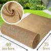 image40quot x75 Feet Gardening Burlap Fabric Roll  Burlap Tree Wrap Weed Barrier Erosion Control Aisle Runner Multipurpose Natural Jute Fabric High Density Material