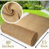 image60quot x 16 Feet Gardening Burlap Fabric Roll  Tree Wrap Weed Barrier Erosion Control Aisle Runner Multipurpose Natural Fabric High Density Jute Fiber MaterialBeige