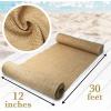 imageBurlap Fabric Roll  12quot x 30 Ft NoFray Jute Table Runner for Weddings Crafts Rustic Decor DIY Projects ampamp Events  Natural Farmhouse Style