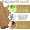 imageBurlap Fabric Roll  12quot x 30 Ft NoFray Jute Table Runner for Weddings Crafts Rustic Decor DIY Projects ampamp Events  Natural Farmhouse Style
