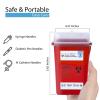 imageSharps Container Sharps Containers for Home Use Needle Disposal Containers  1 Quart with 1000 Alcohol Prep Pads Alcohol Wipes Individually Wrapped