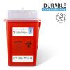 imageSharps Container Sharps Containers for Home Use Needle Disposal Containers  1 Quart with 2000 Alcohol Prep Pads Alcohol Wipes Individually Wrapped