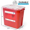 imageSharps Container Sharps Containers for Home Use Needle Disposal Containers  2 Gallon 2 Pack with 300 Alcohol Prep Pads Alcohol Wipes Individually Wrapped