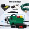 imageWater Transfer Pump 115V 330 Gallon Per Hour  Portable Electric Pump with 6 Hose Kit Remove Water From Pools Rain Barrel AquariumsPump With Switch