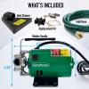 imageWater Transfer Pump 115V 330 Gallon Per Hour  Portable Electric Pump with 6 Hose Kit Remove Water From Pools Rain Barrel AquariumsPump Without Switch