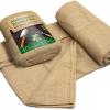 image60quot x 16 Feet Gardening Burlap Fabric Roll  Tree Wrap Weed Barrier Erosion Control Aisle Runner Multipurpose Natural Fabric High Density Jute Fiber MaterialBeige