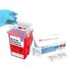 imageSharps Container Sharps Containers for Home Use Needle Disposal Containers  1 Quart with 400 Alcohol Prep Pads Alcohol Wipes Individually Wrapped