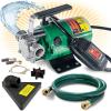imageWater Transfer Pump 115V 330 Gallon Per Hour  Portable Electric Pump with 6 Hose Kit Remove Water From Pools Rain Barrel AquariumsPump With Switch