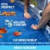 imageShop Square 12 x 24 Foot Rectangle Solar Pool Cover for Inground and Above Ground Pools 16 Mil  Premium Heavy Duty Solar Blanket for Above Ground Pool Blue  Made in USA18 FT