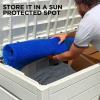 imageShop Square 12 x 24 Foot Rectangle Solar Pool Cover for Inground and Above Ground Pools 16 Mil  Premium Heavy Duty Solar Blanket for Above Ground Pool Blue  Made in USA18 FT