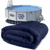imageShop Square 27Foot Pool Liner Pad for Above Ground Pools  Under Padding Above Ground Pad Puncture Protection Extend Liner Life Durable Geotextile MaterialRound