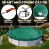 image18 x 34 ft Oval Pool Covers for Above Ground Pools Oval Winter Pool Cover Swimming Pool Cover Keeps Out Debris Cold and UV Resistant Supreme Mesh Green28 Round