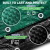 image18 x 34 ft Oval Pool Covers for Above Ground Pools Oval Winter Pool Cover Swimming Pool Cover Keeps Out Debris Cold and UV Resistant Supreme Mesh Green15 Round
