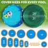 image18 x 34 ft Oval Pool Covers for Above Ground Pools Oval Winter Pool Cover Swimming Pool Cover Keeps Out Debris Cold and UV Resistant Supreme Mesh Green28 Round