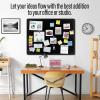imageLarge Bulletin Board 60 x 36 Inches  Foldable Felt Bulletin Board for Wall Cork Board Alternative with 100 Color Pins ampamp 12 Note Pads Vision Board  BlackBlack